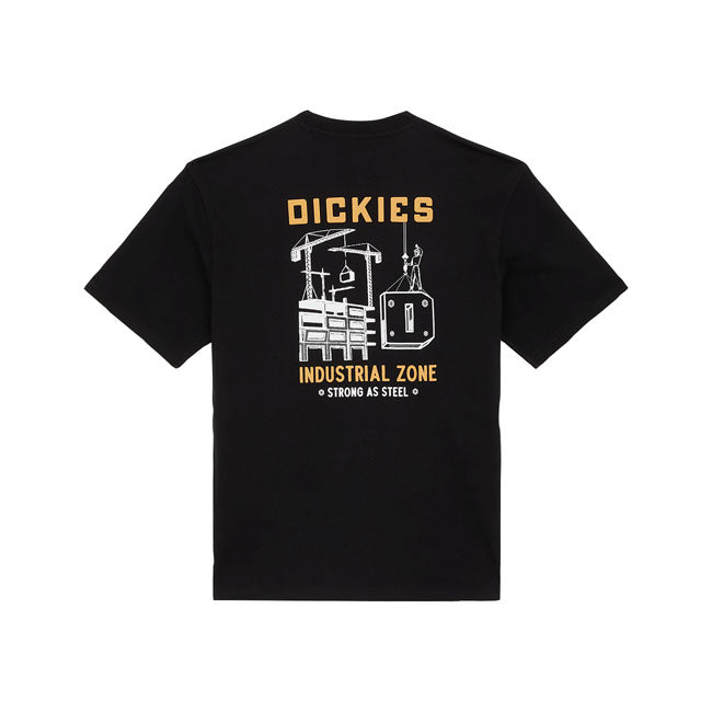 Dickies Industrial Zone T-Shirt Black - FREE UK Shipping, FREE 365 Day Returns | Moto Central