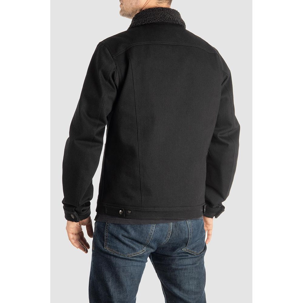 Pando Moto Husky 2.0 Denim Jacket Black - FREE UK Shipping, FREE 365 Day Returns | Moto Central