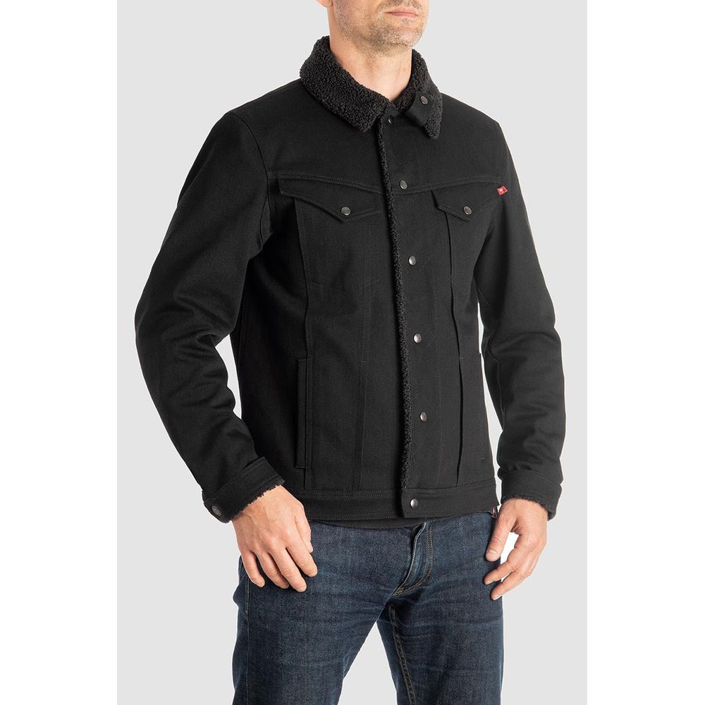 Pando Moto Husky 2.0 Denim Jacket Black - FREE UK Shipping, FREE 365 Day Returns | Moto Central