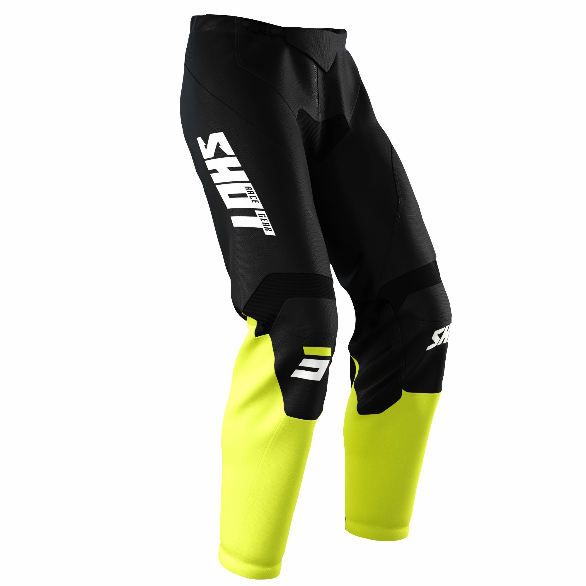 Shot Raw Trouser Burst Neon Yellow  - FREE UK Delivery - Moto Central