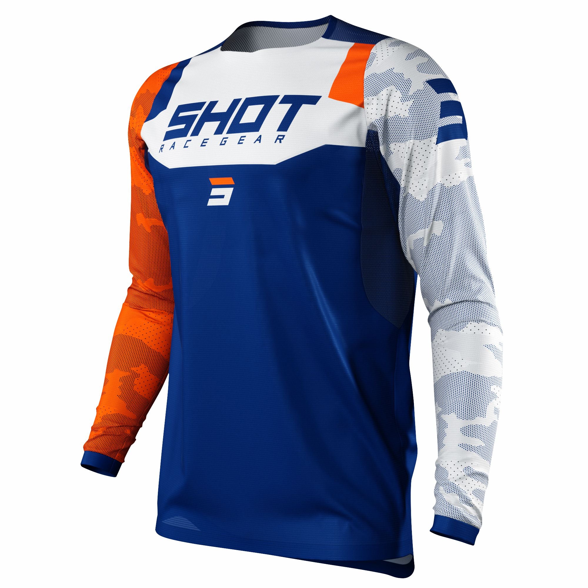 Shot Contact Jersey Camo / Orange  - FREE UK Delivery - Moto Central