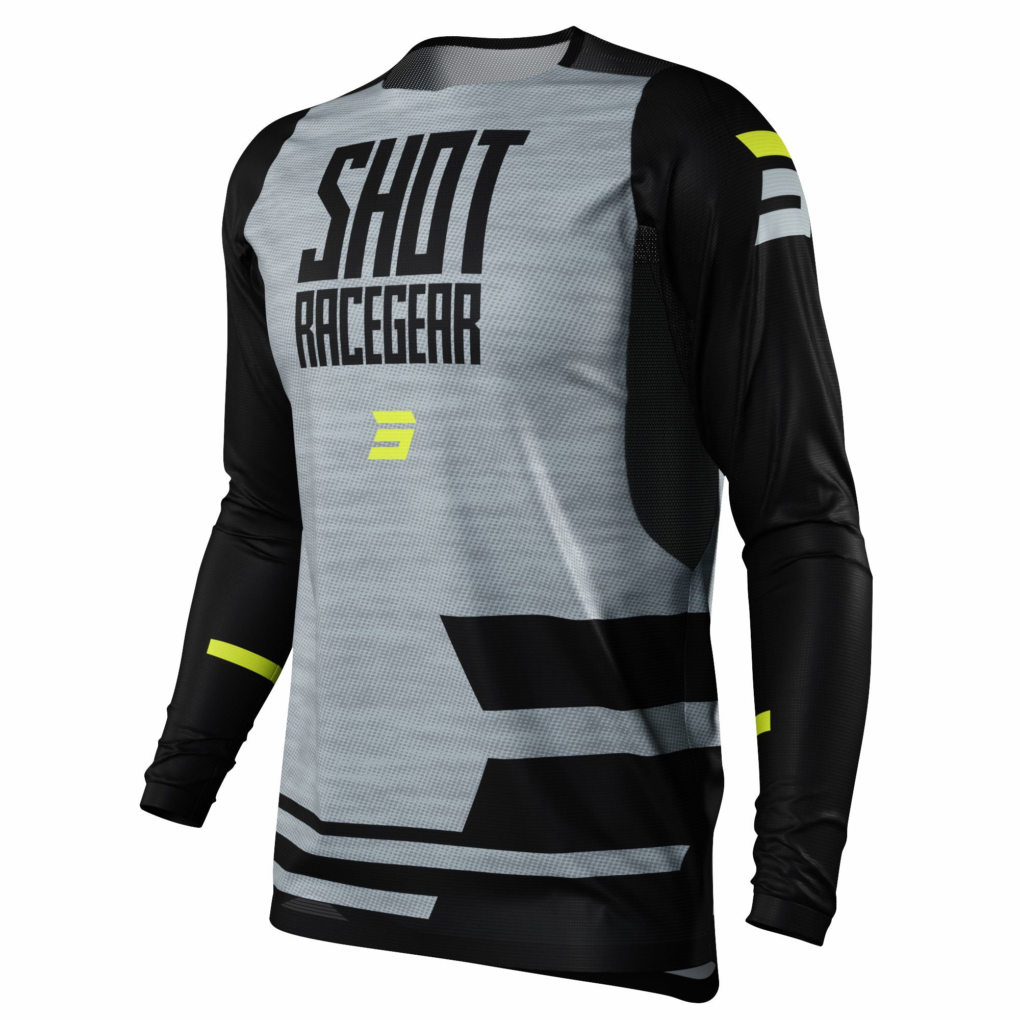 Shot Contact Jersey Loom Grey  - FREE UK Delivery - Moto Central