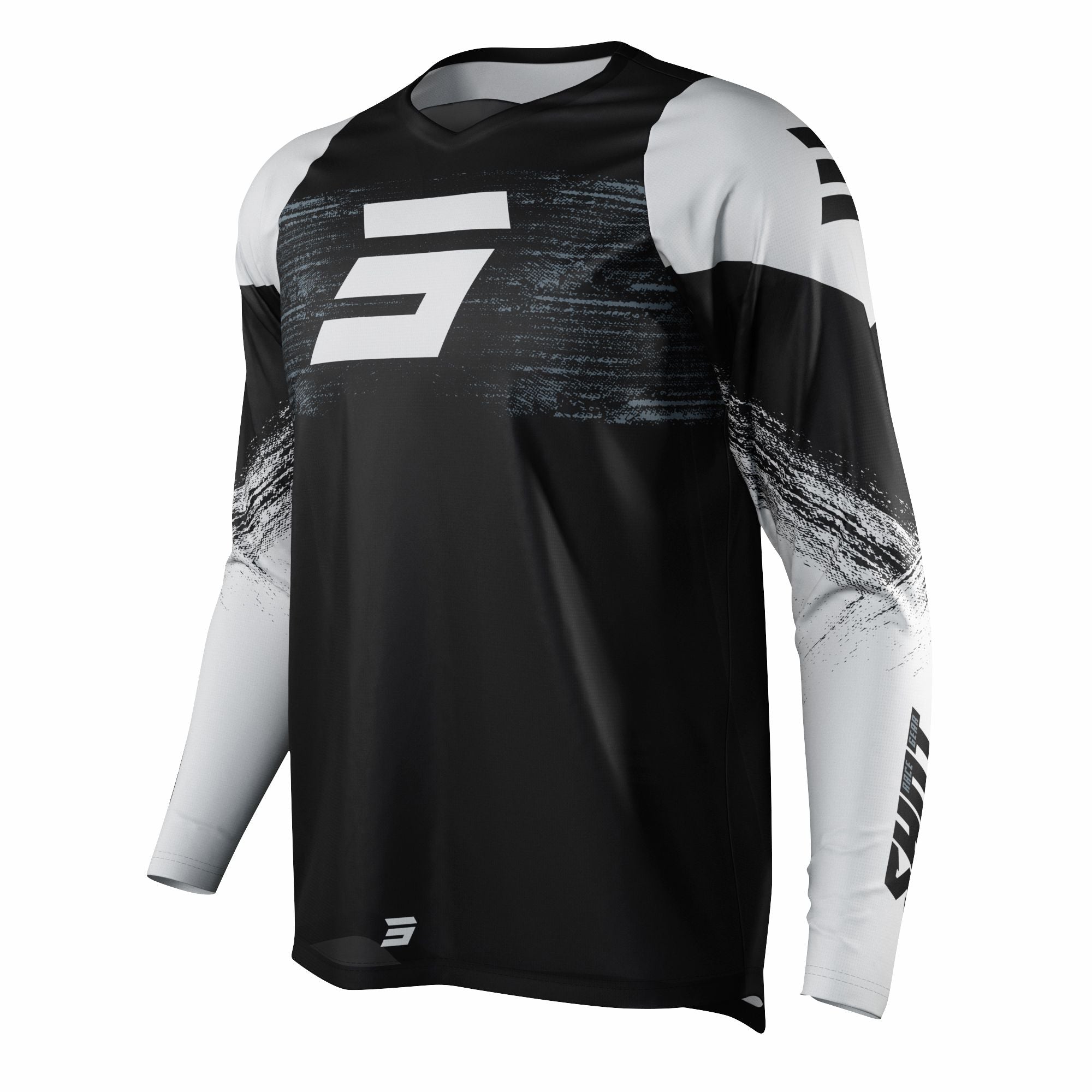 Shot Raw Jersey Burst Black  - FREE UK Delivery - Moto Central