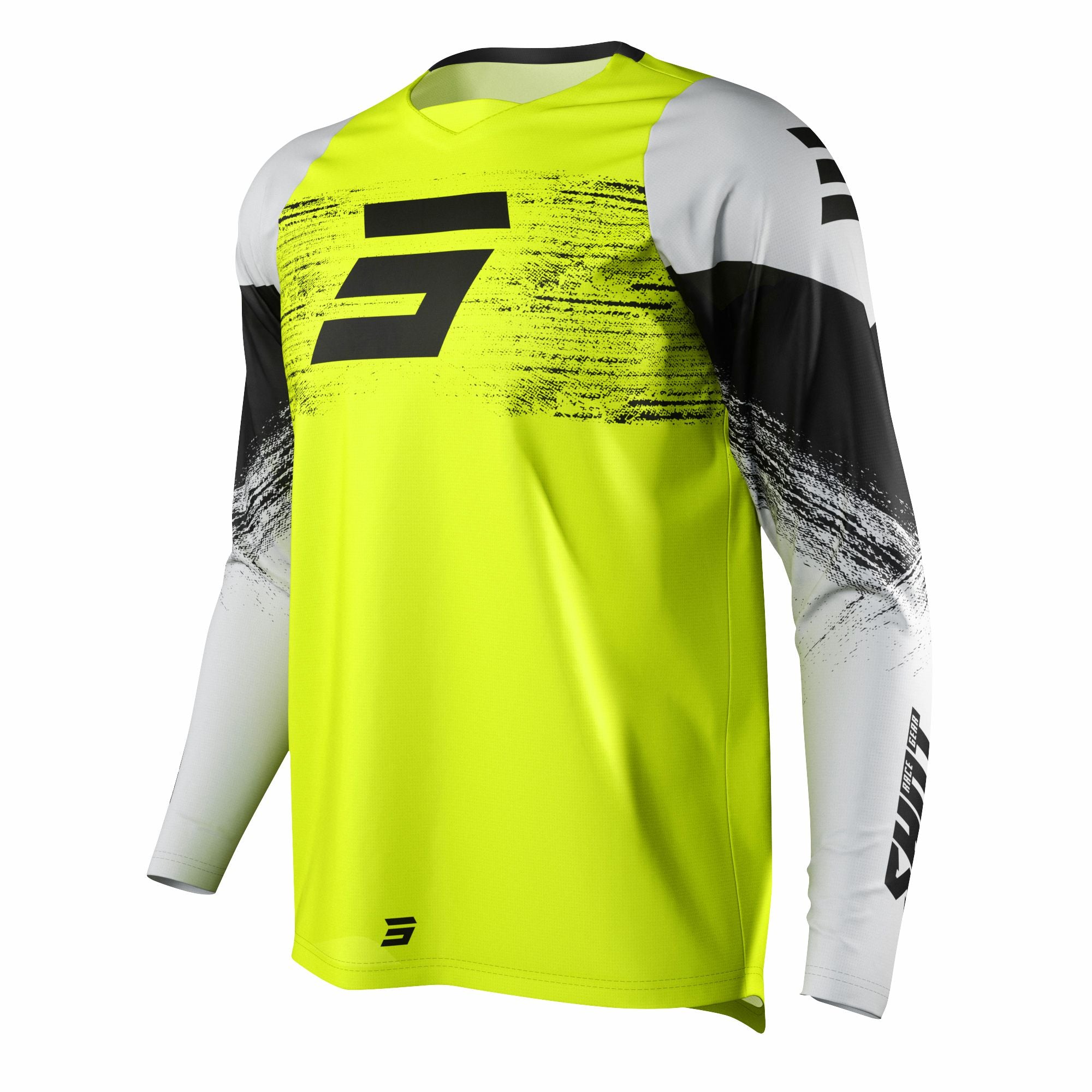 Shot Raw Jersey Burst Neon Yellow  - FREE UK Delivery - Moto Central