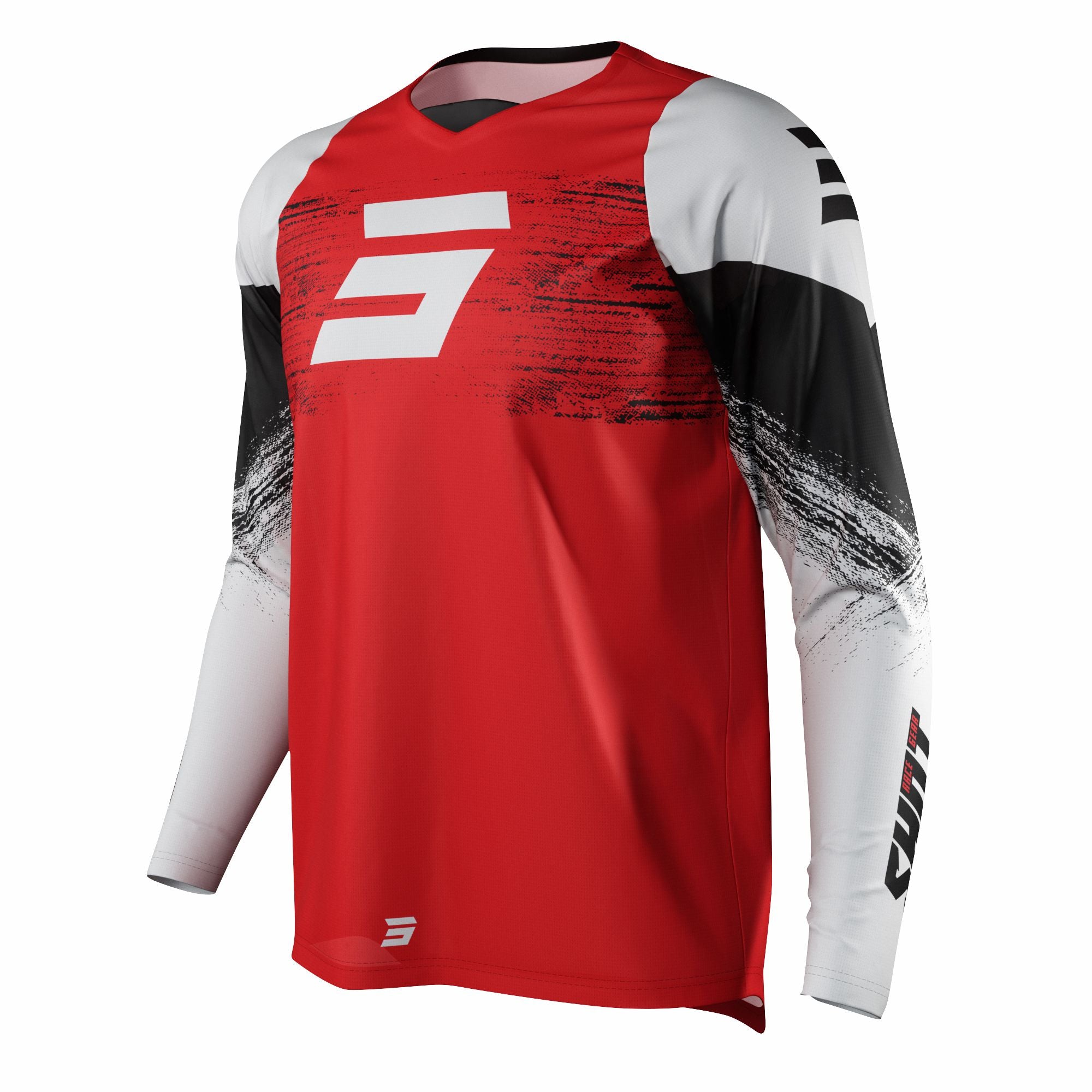 Shot Raw Jersey Burst Red  - FREE UK Delivery - Moto Central