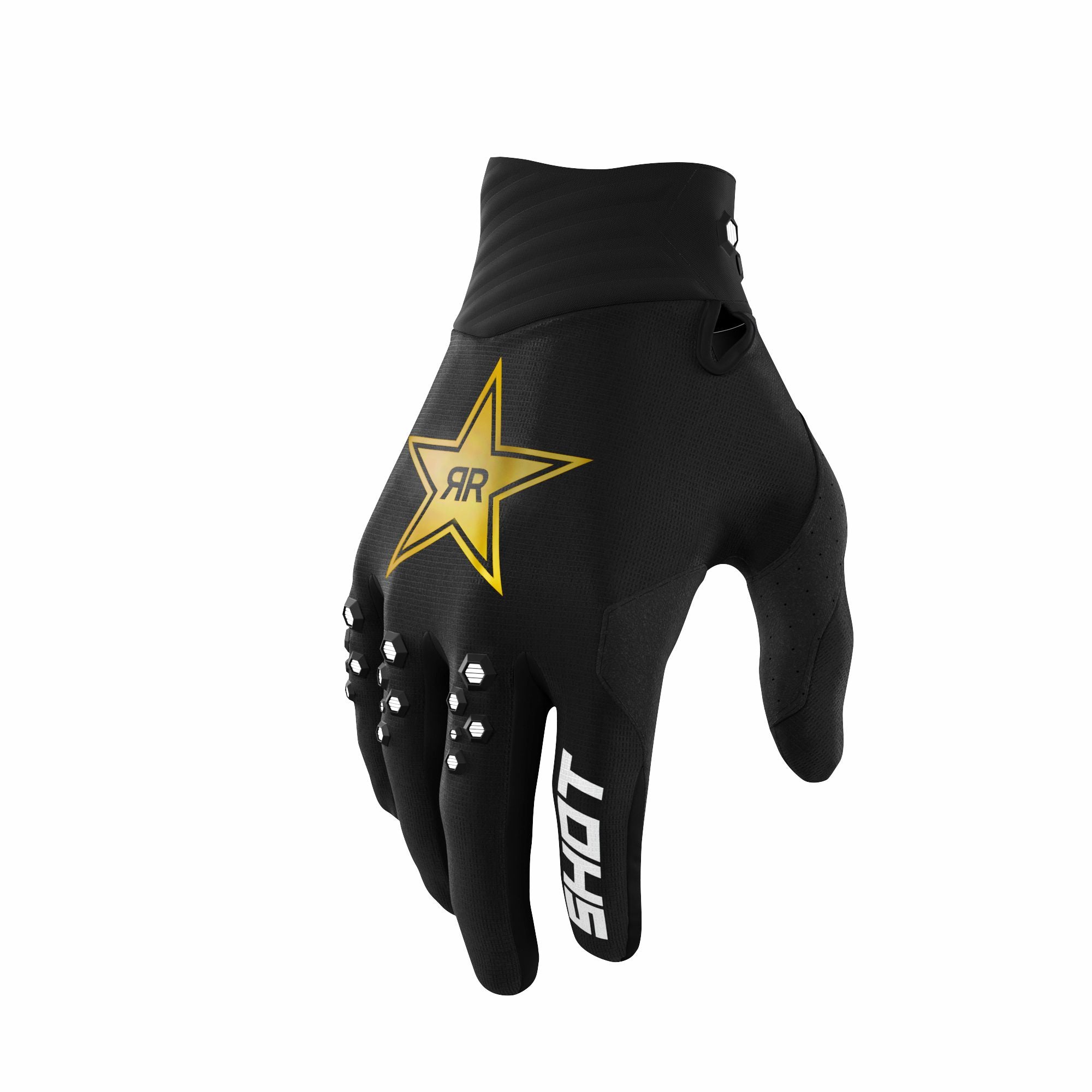 Shot Contact Gloves Black - FREE UK Shipping, FREE 365 Day Returns | Moto Central