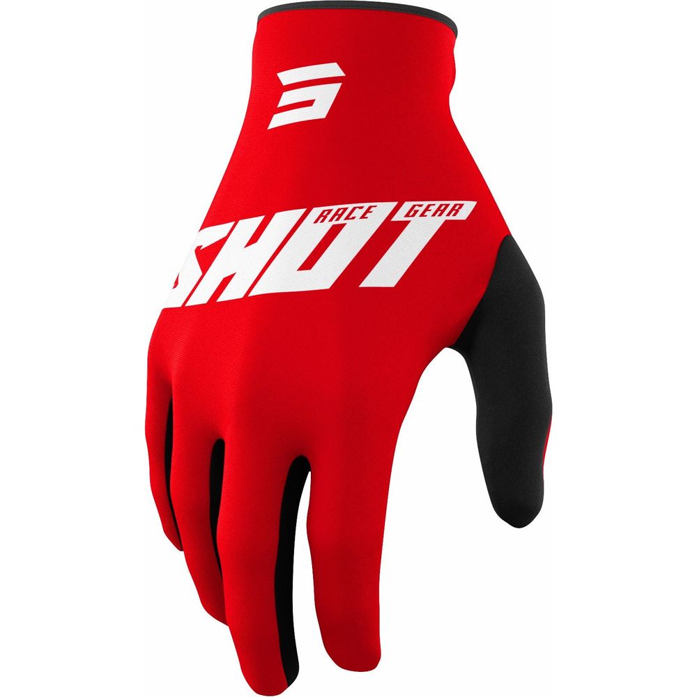 Shot Raw Gloves Burst Red