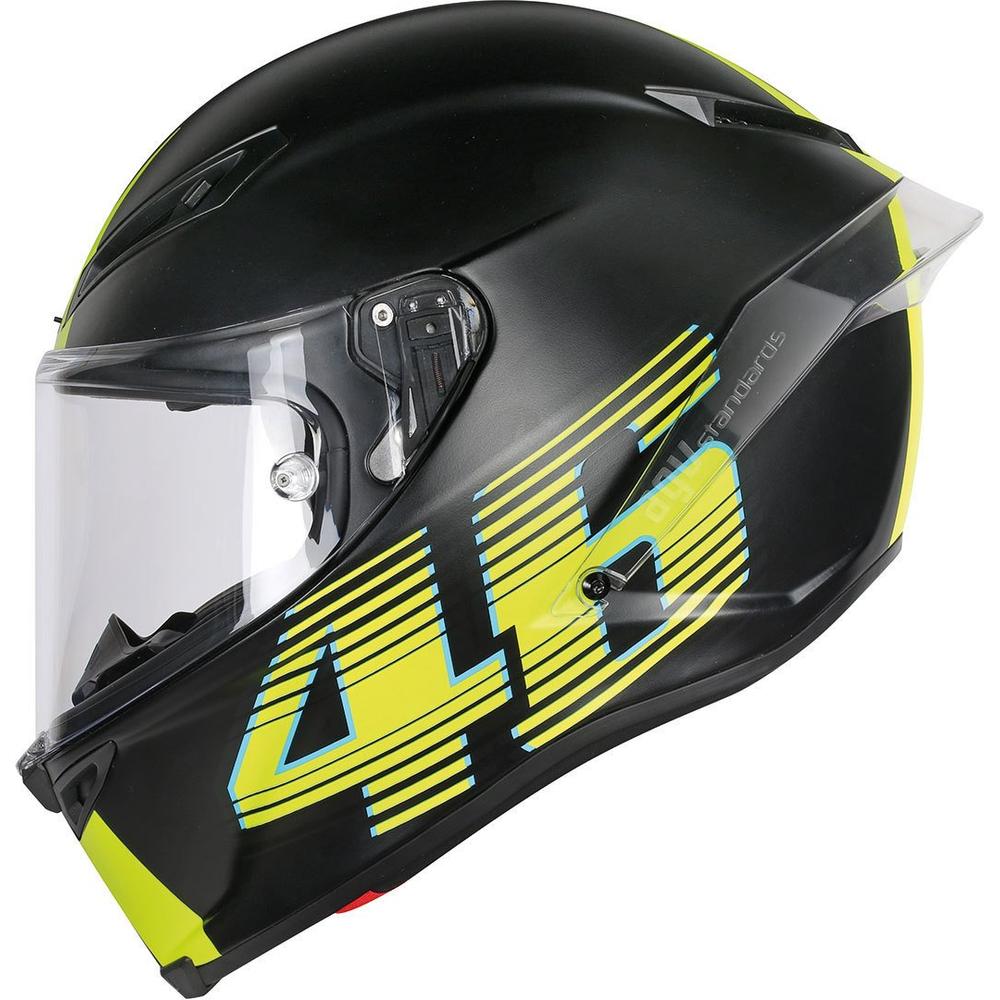 AGV Corsa R V46 Full Face Helmet Matt Black - FREE UK Shipping, FREE 365 Day Returns | Moto Central