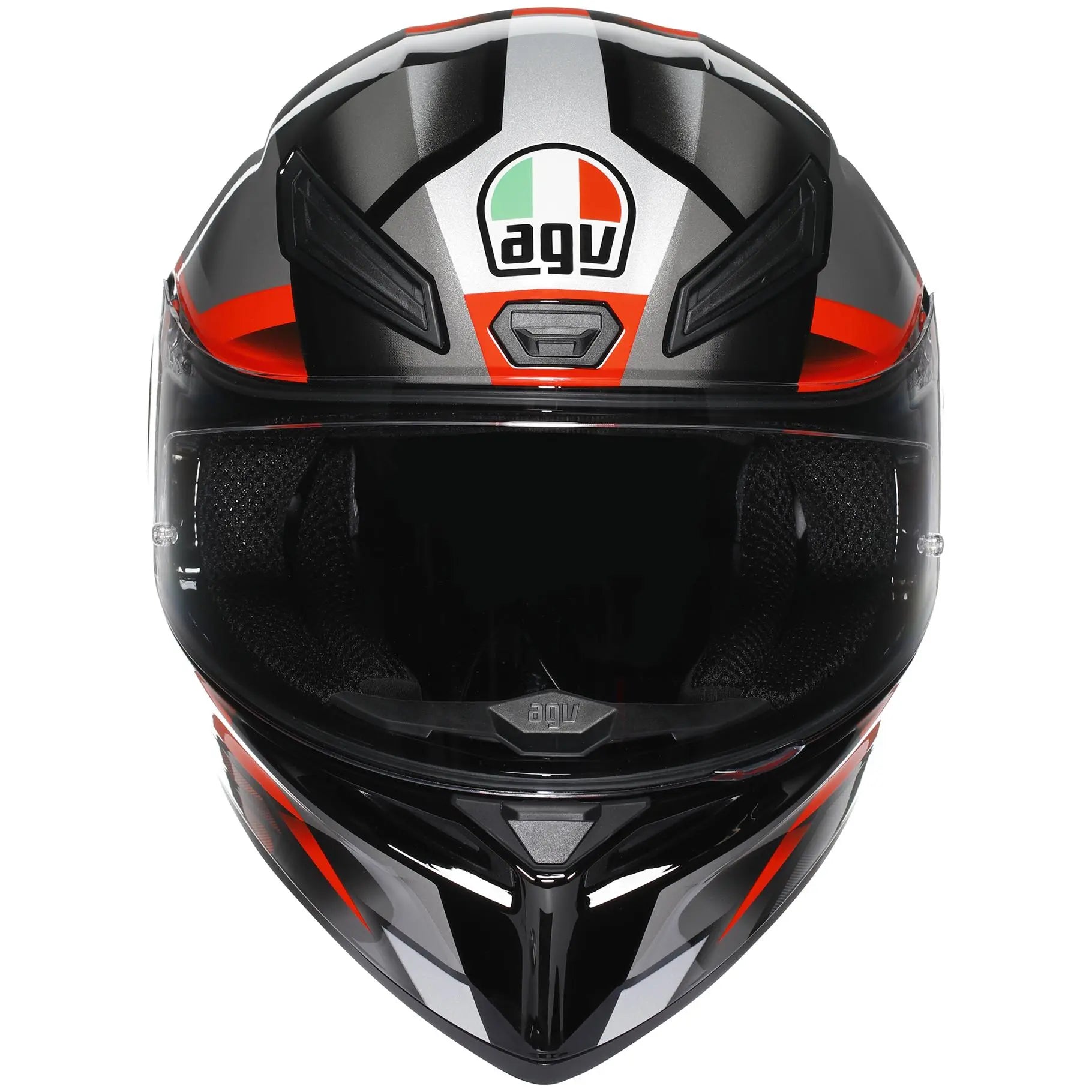 AGV K1-S Fastlap Black / Grey / Red  - FREE UK Shipping, FREE 365 Day Returns | Moto Central