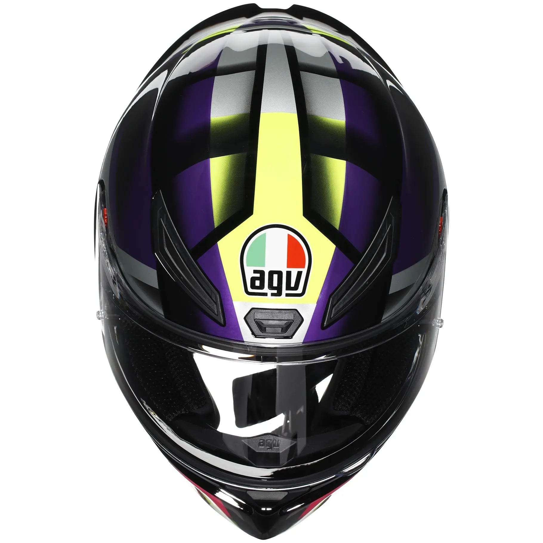 AGV K1-S Fastlap Black / Purple / Pink  - FREE UK Shipping, FREE 365 Day Returns | Moto Central