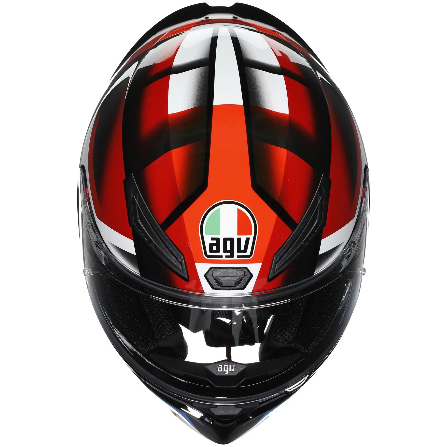 AGV K1-S Fastlap Black / Red / Blue  - FREE UK Shipping, FREE 365 Day Returns | Moto Central