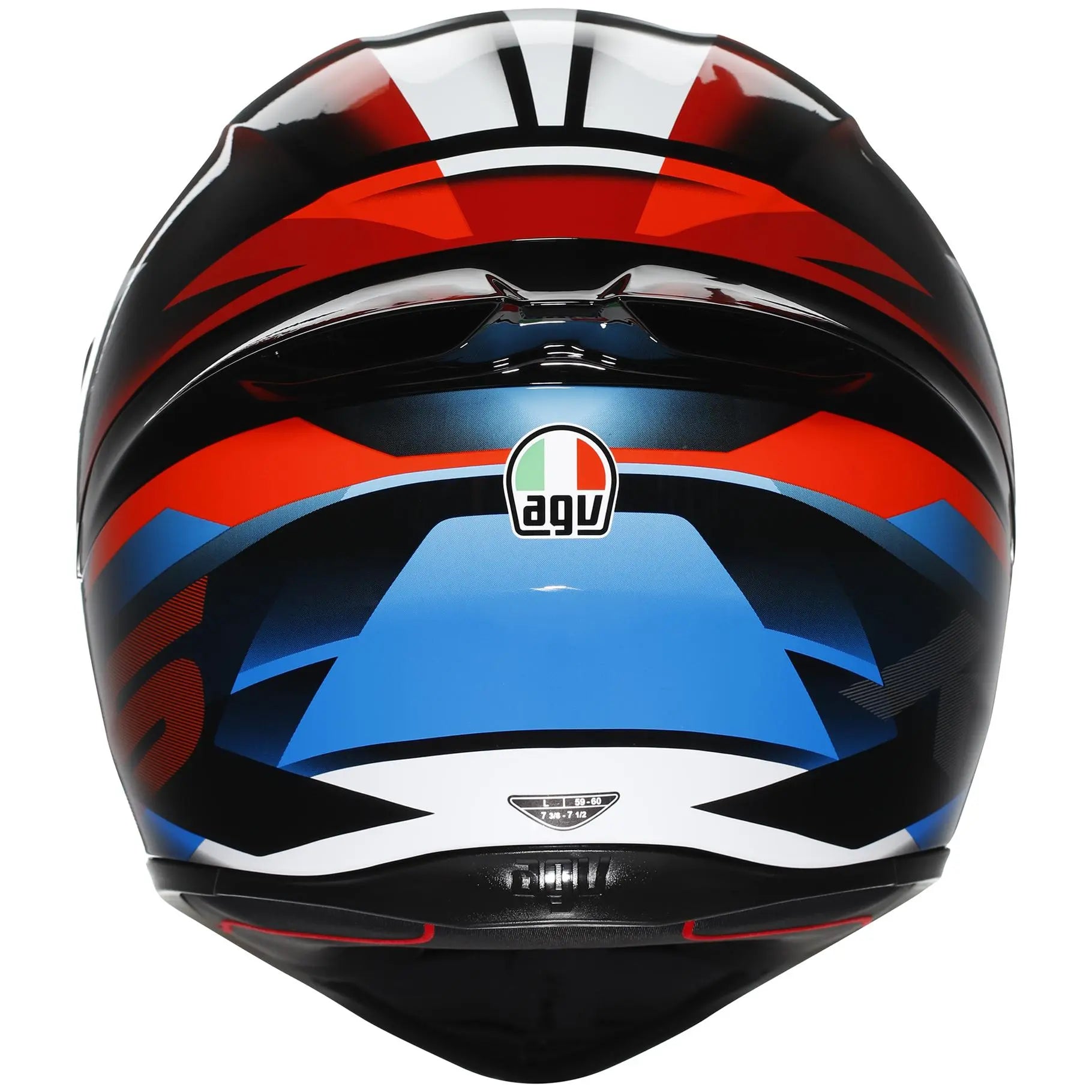 AGV K1-S Fastlap Black / Red / Blue  - FREE UK Shipping, FREE 365 Day Returns | Moto Central