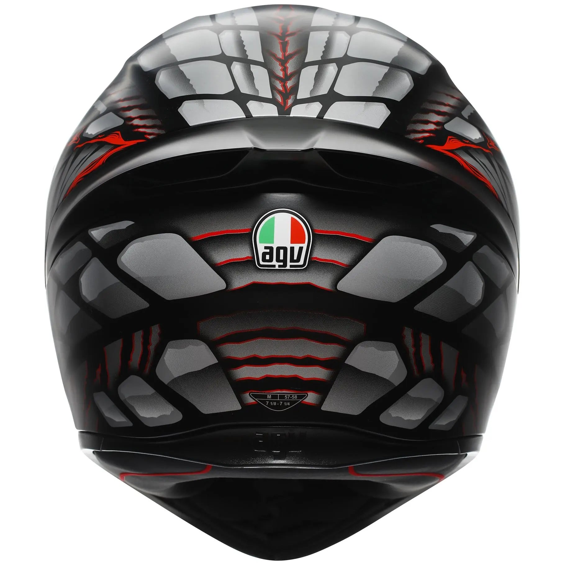 AGV K1-S Lyzard Black / Grey / Red  - FREE UK Shipping, FREE 365 Day Returns | Moto Central