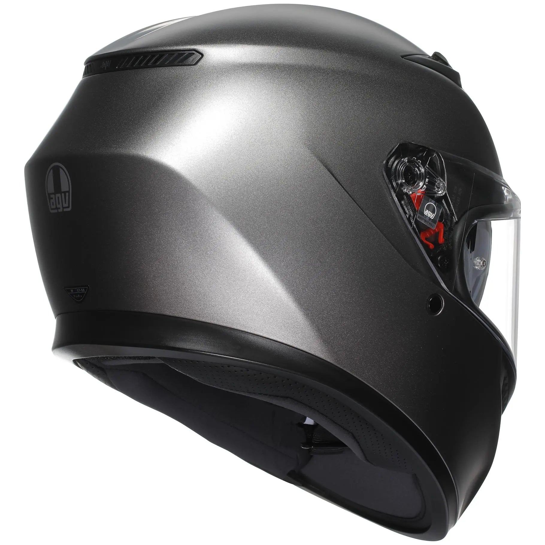 AGV K3 Matt Luna Grey  - FREE UK Shipping, FREE 365 Day Returns | Moto Central