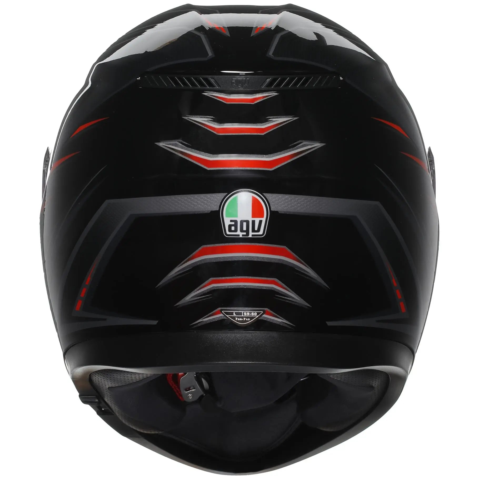 AGV K3 Syth Black / Red  - FREE UK Shipping, FREE 365 Day Returns | Moto Central