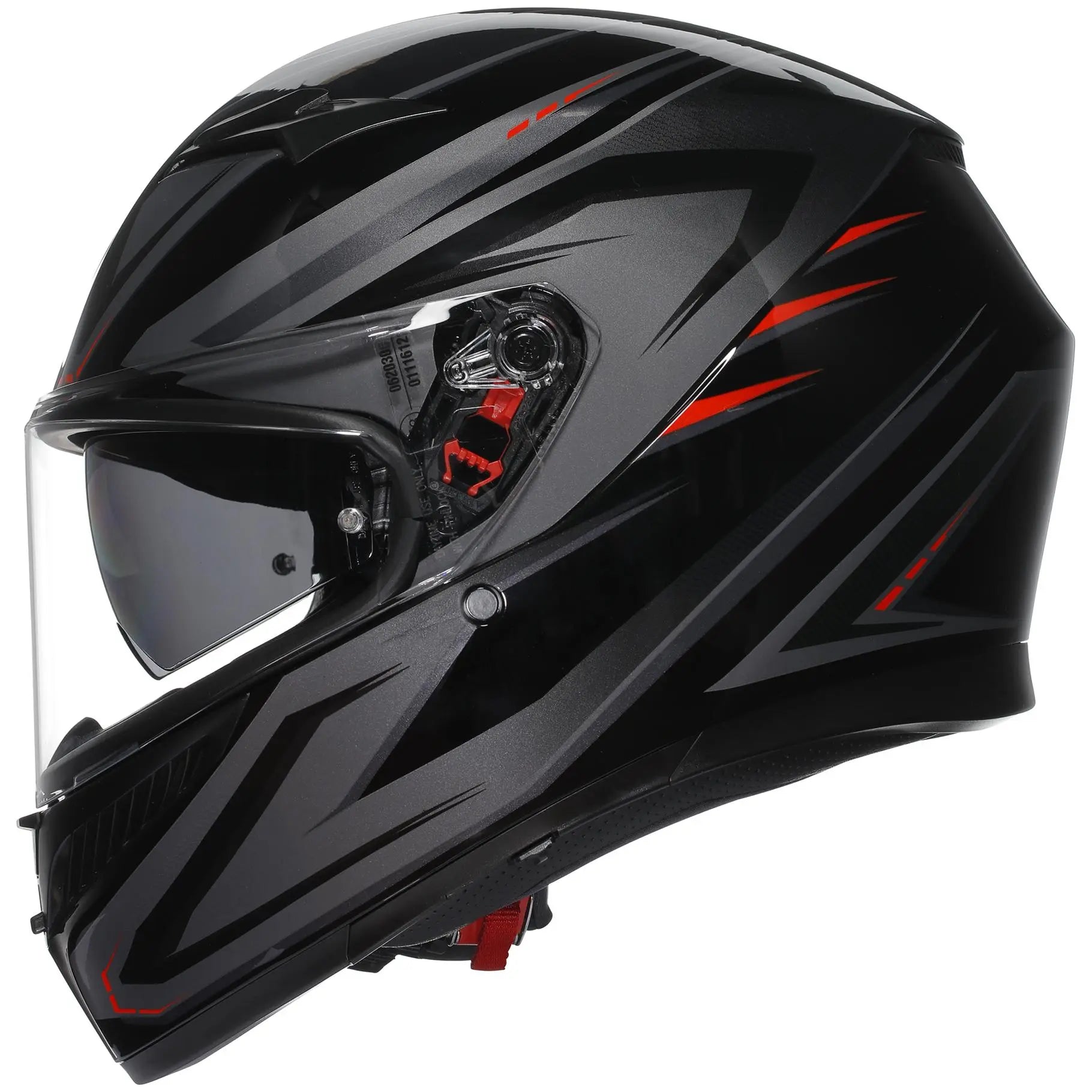 AGV K3 Syth Black / Red  - FREE UK Shipping, FREE 365 Day Returns | Moto Central