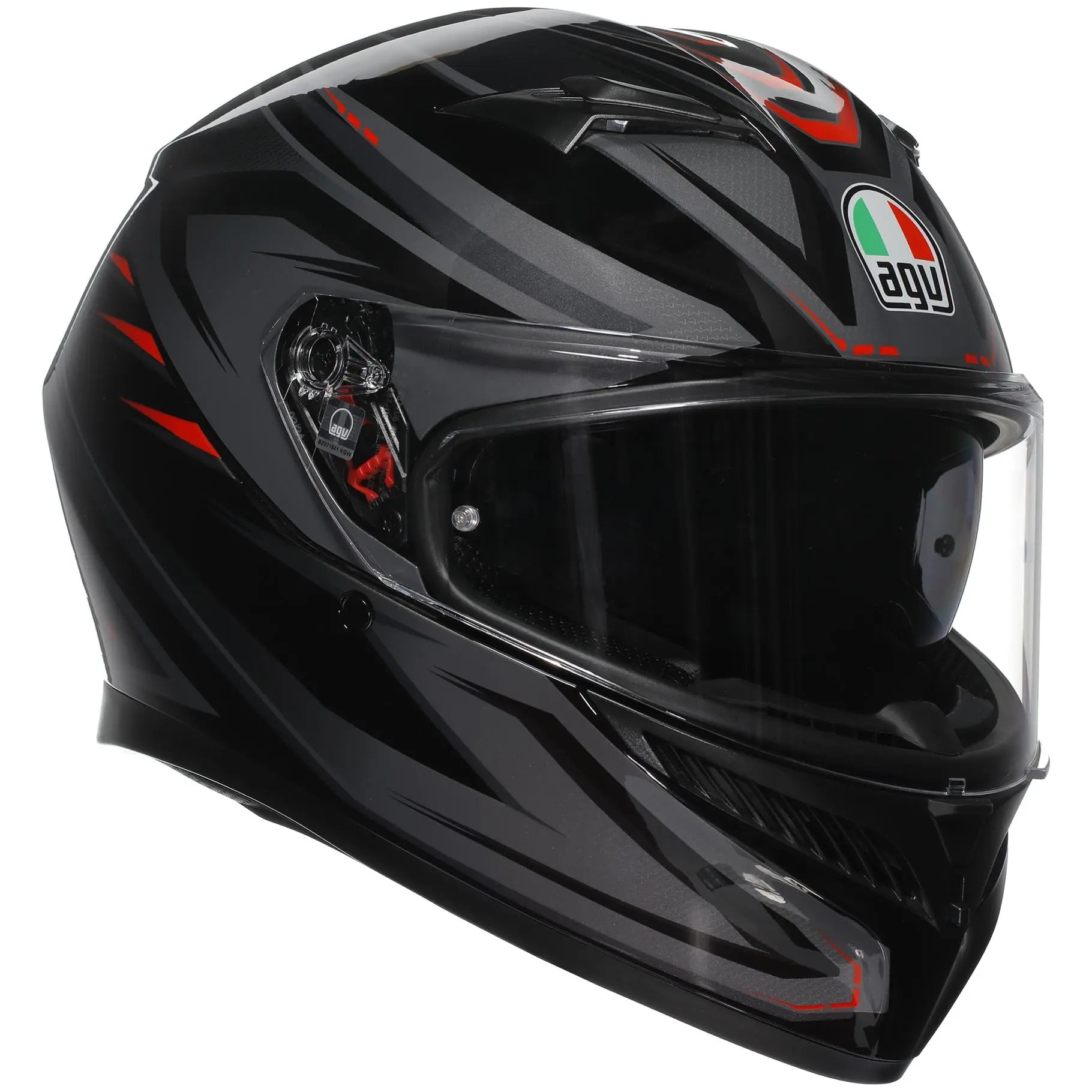 AGV K3 Syth Black / Red  - FREE UK Shipping, FREE 365 Day Returns | Moto Central