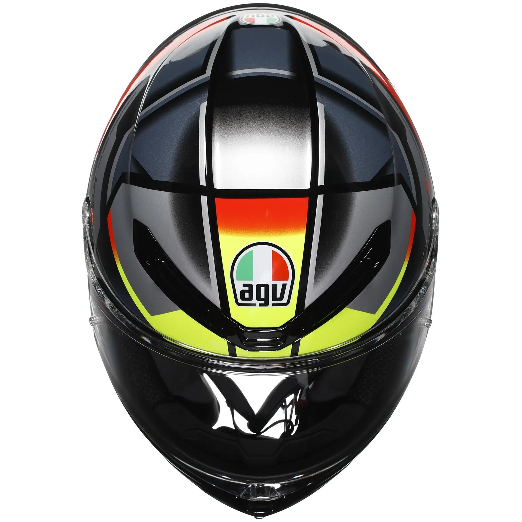 AGV K6-S Erazer Black / Red / Fluo Yellow  - FREE UK Shipping, FREE 365 Day Returns | Moto Central