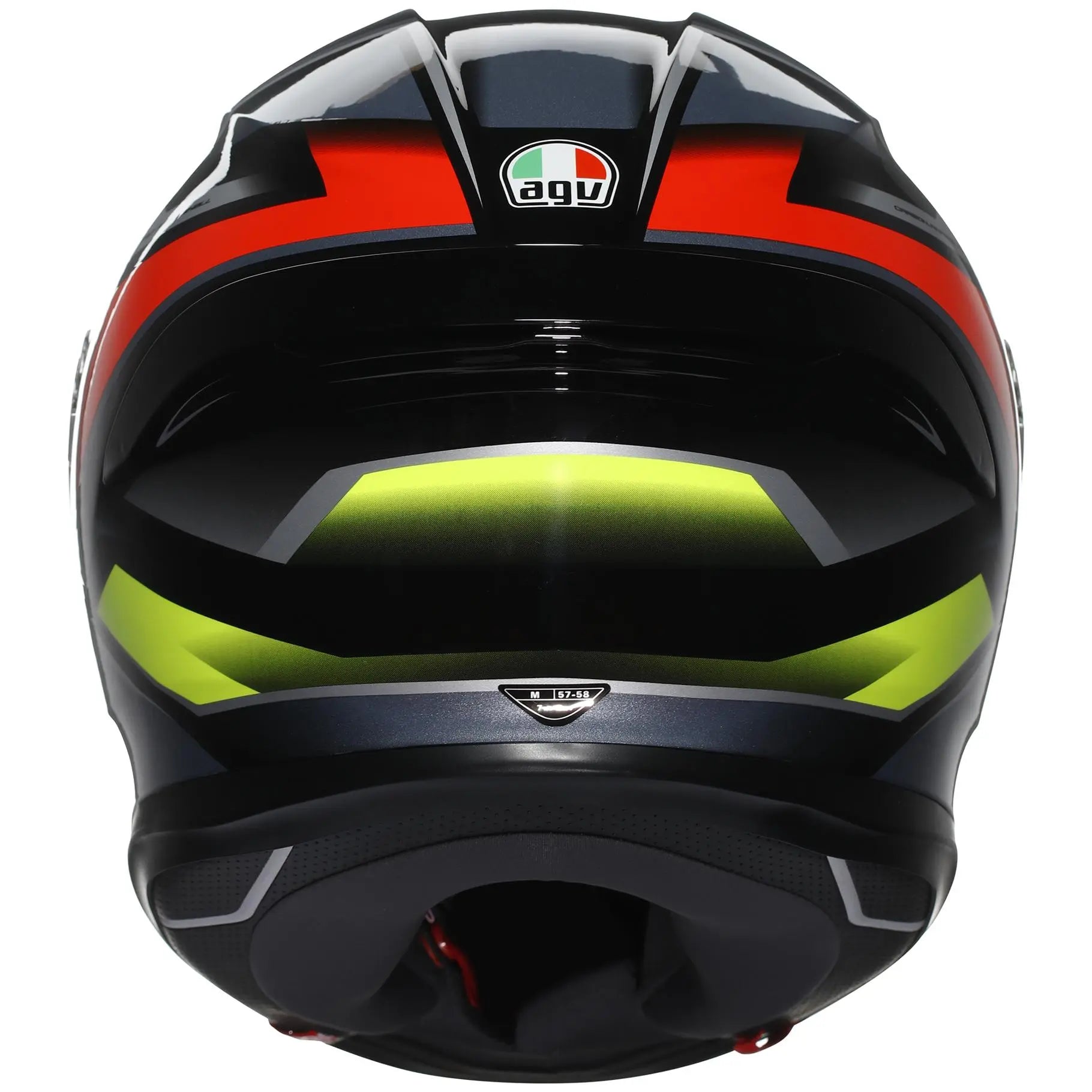 AGV K6-S Erazer Black / Red / Fluo Yellow  - FREE UK Shipping, FREE 365 Day Returns | Moto Central