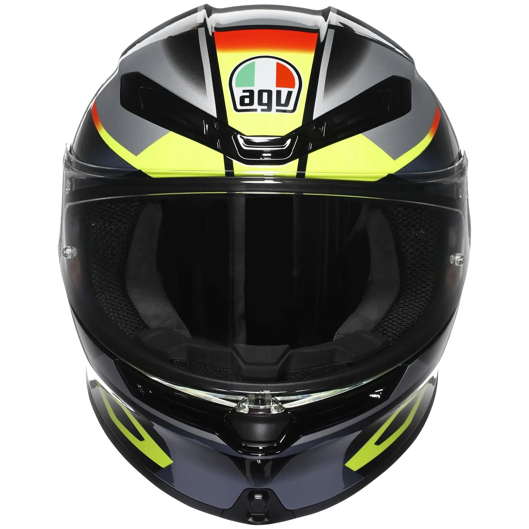 AGV K6-S Erazer Black / Red / Fluo Yellow  - FREE UK Shipping, FREE 365 Day Returns | Moto Central