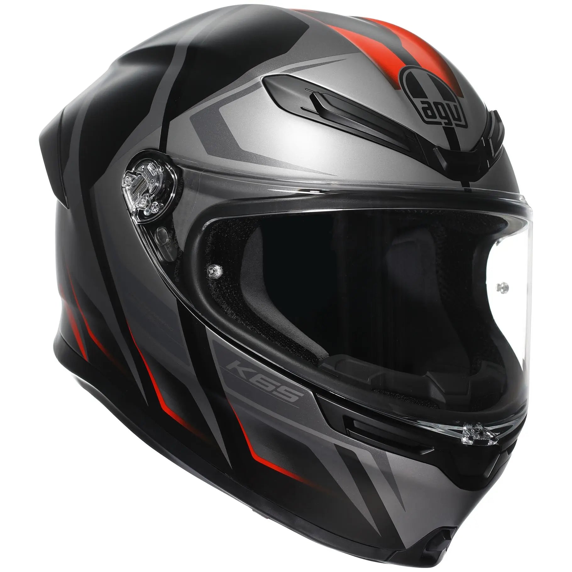 AGV K6-S Karve Black / Grey / Red  - FREE UK Shipping, FREE 365 Day Returns | Moto Central