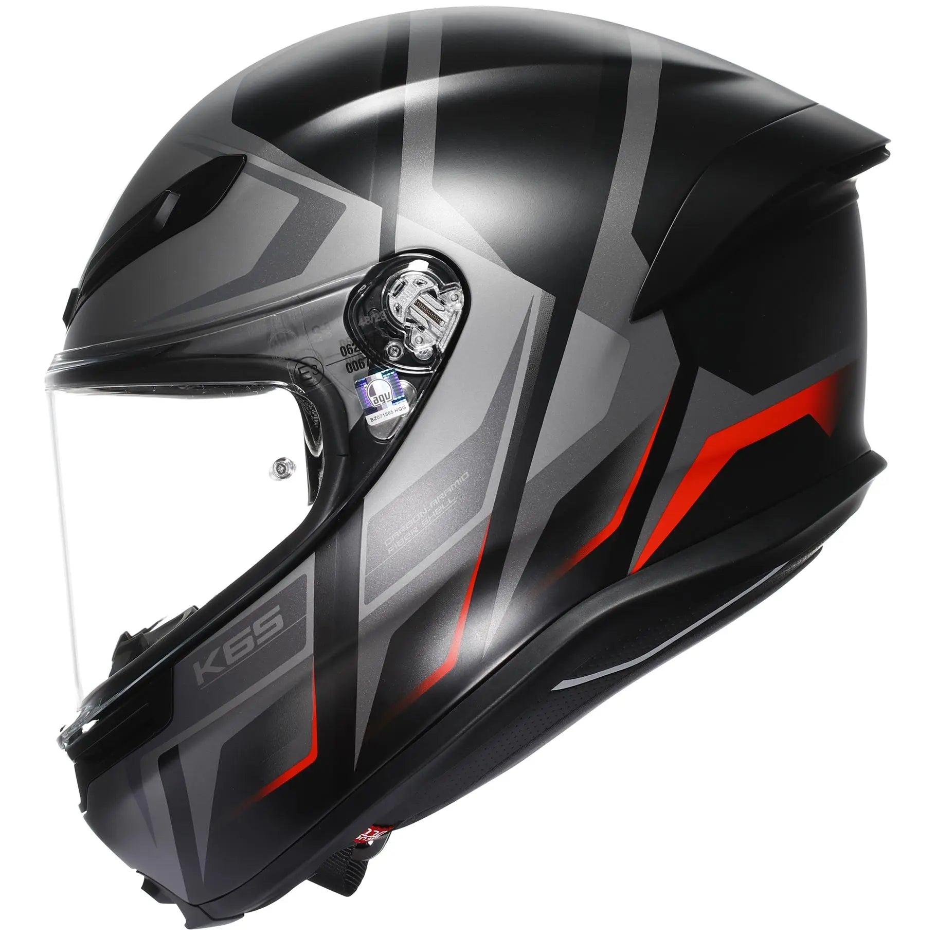 AGV K6-S Karve Black / Grey / Red  - FREE UK Shipping, FREE 365 Day Returns | Moto Central