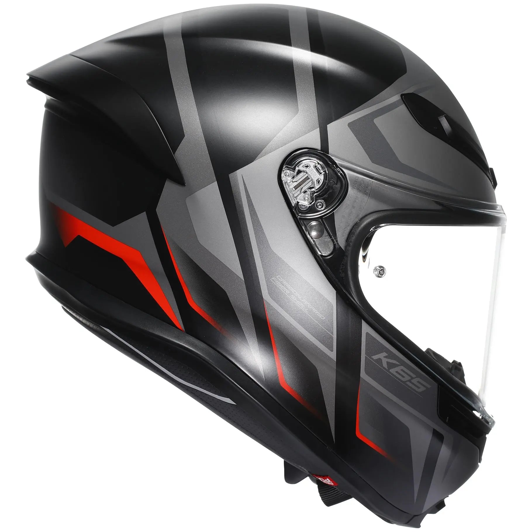 AGV K6-S Karve Black / Grey / Red  - FREE UK Shipping, FREE 365 Day Returns | Moto Central