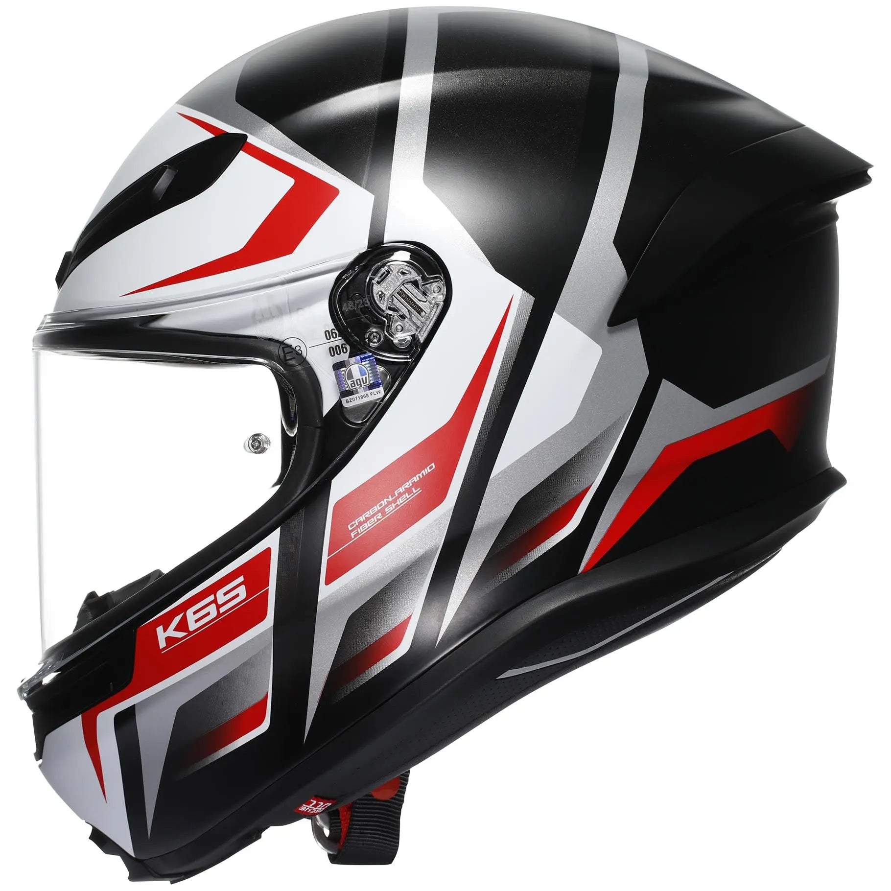 AGV K6-S Karve Black / White / Red  - FREE UK Shipping, FREE 365 Day Returns | Moto Central