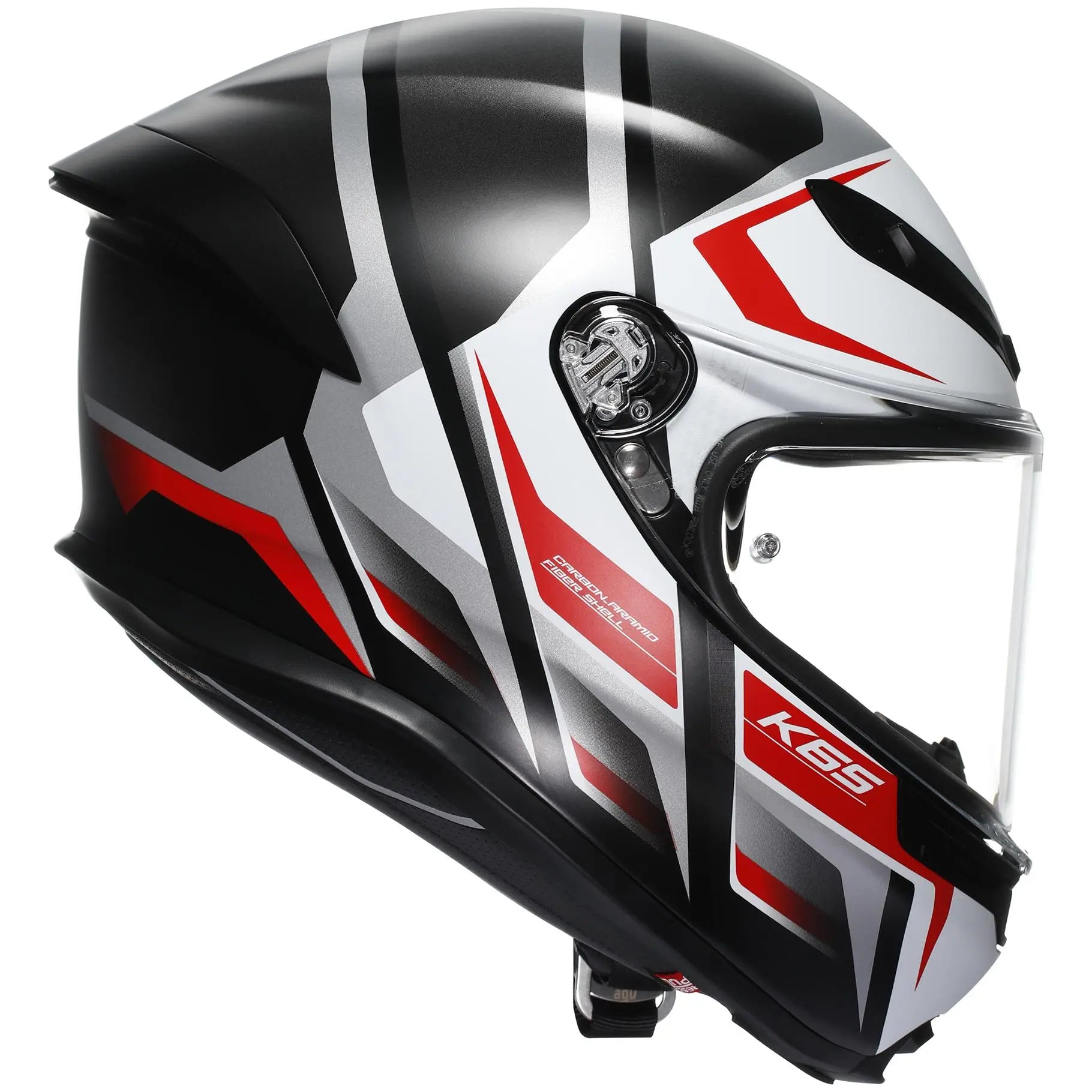 AGV K6-S Karve Black / White / Red  - FREE UK Shipping, FREE 365 Day Returns | Moto Central