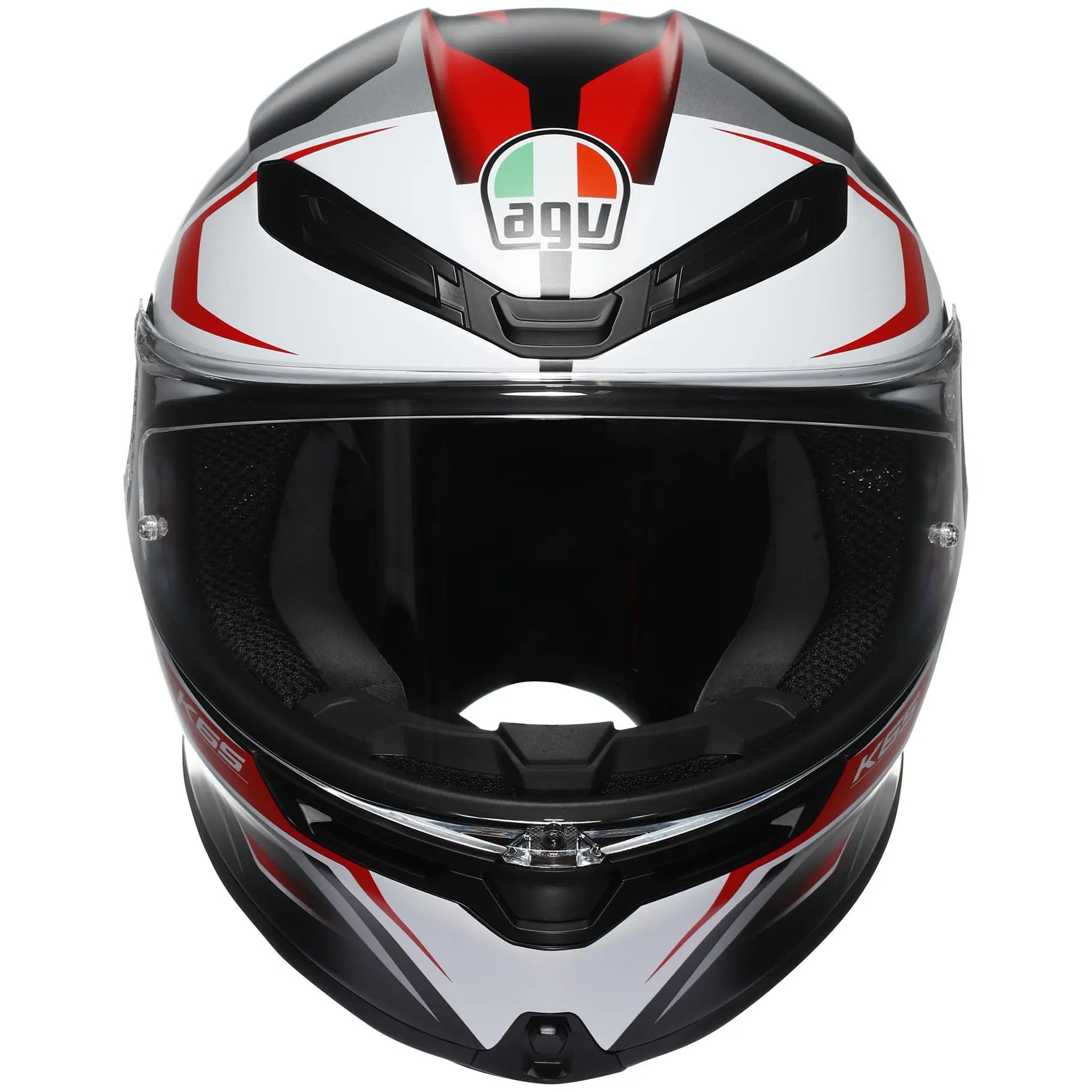 AGV K6-S Karve Black / White / Red  - FREE UK Shipping, FREE 365 Day Returns | Moto Central