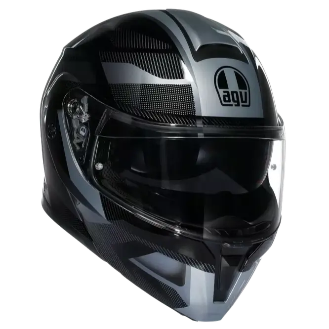 AGV Street Modular Ledro Matt Black / Grey  - FREE UK Shipping, FREE 365 Day Returns | Moto Central