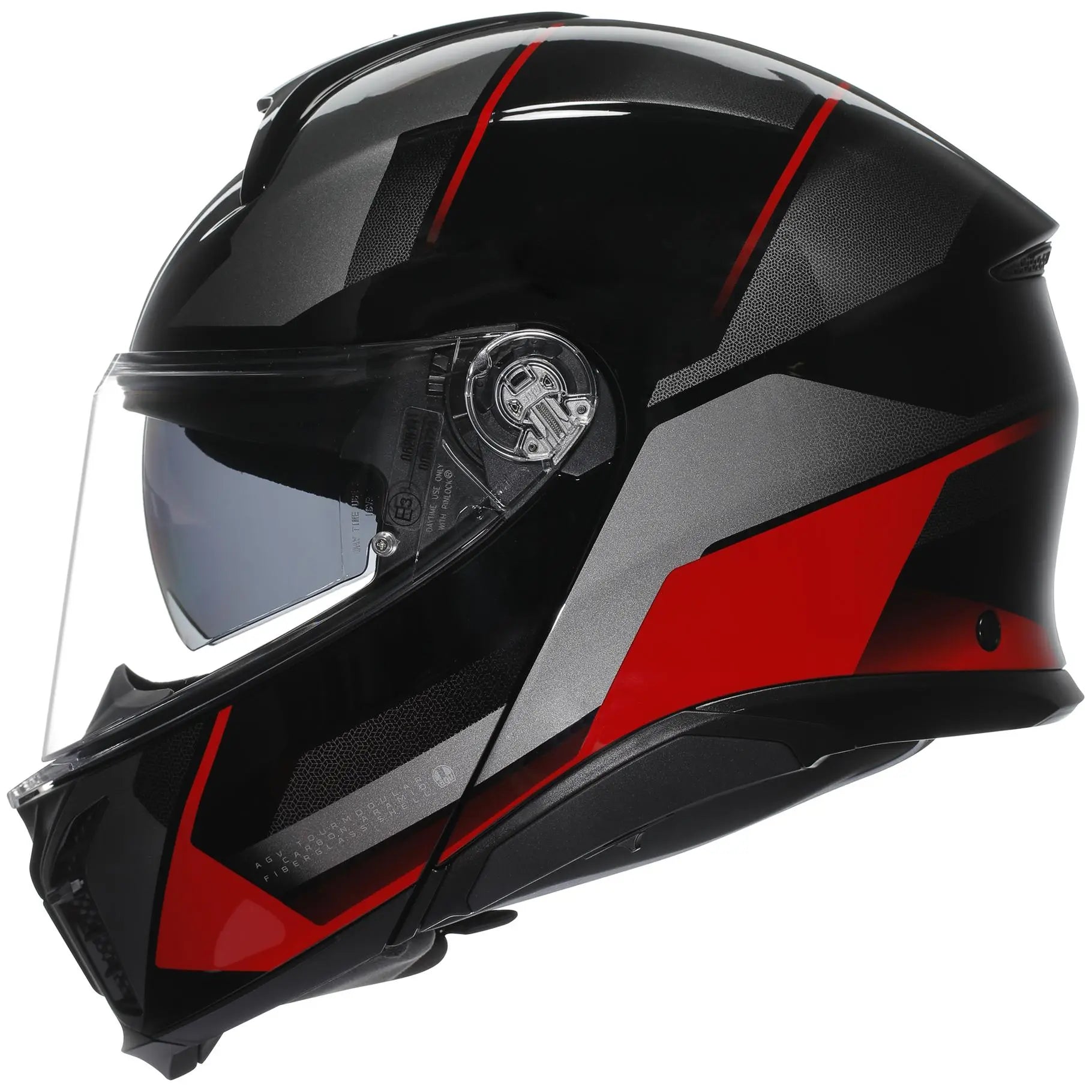 AGV Tour Modular Perception Black / Red  - FREE UK Shipping, FREE 365 Day Returns | Moto Central