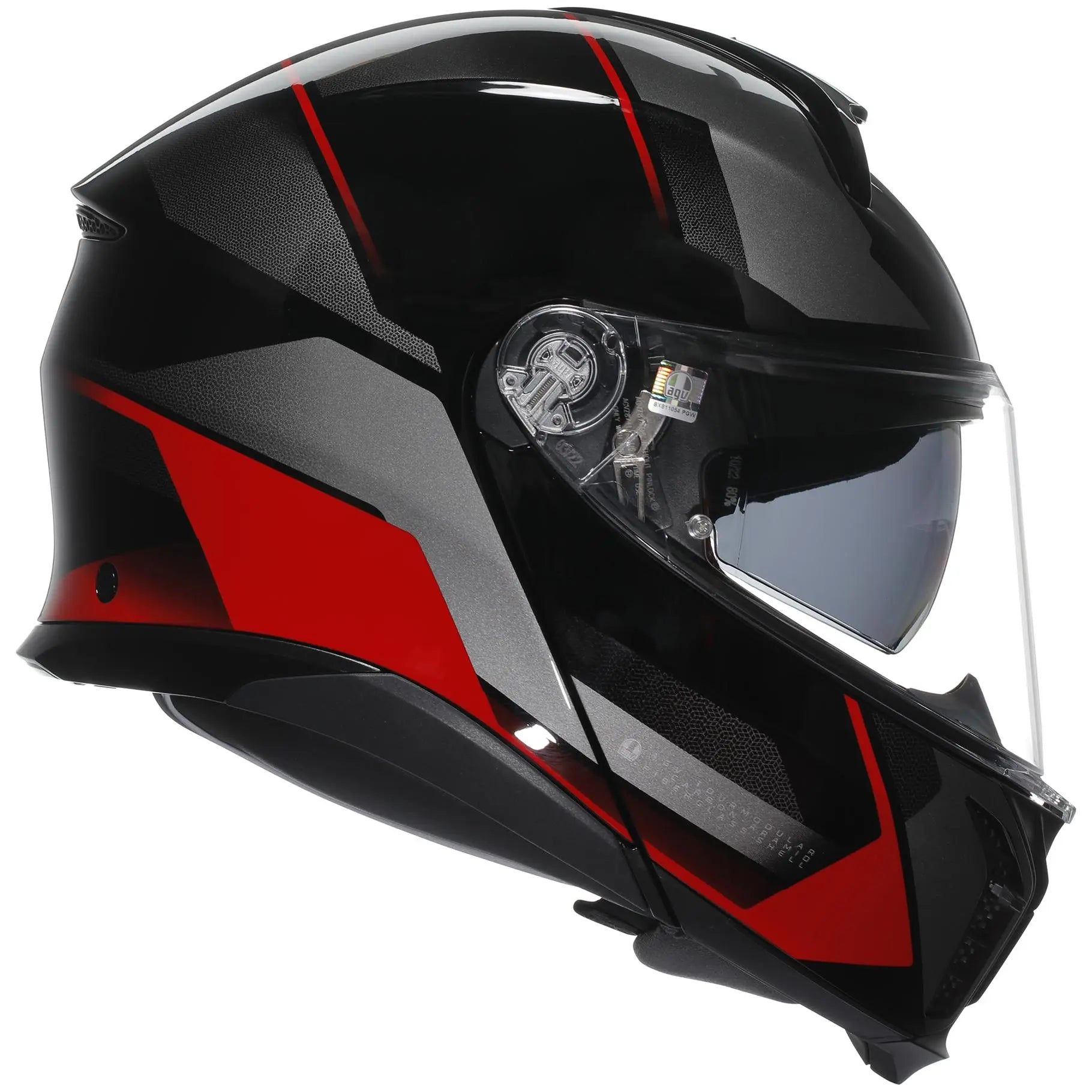 AGV Tour Modular Perception Black / Red  - FREE UK Shipping, FREE 365 Day Returns | Moto Central