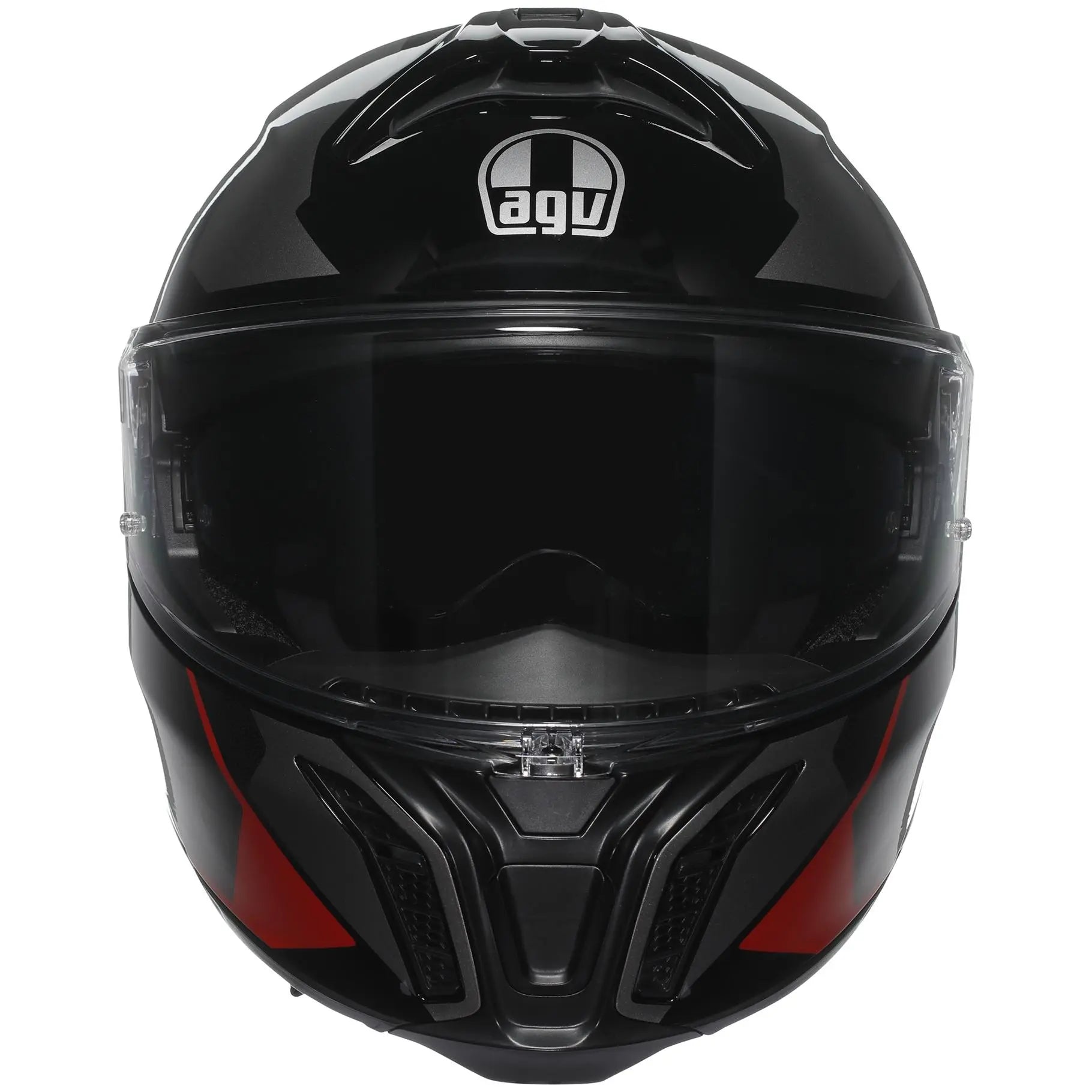 AGV Tour Modular Perception Black / Red  - FREE UK Shipping, FREE 365 Day Returns | Moto Central