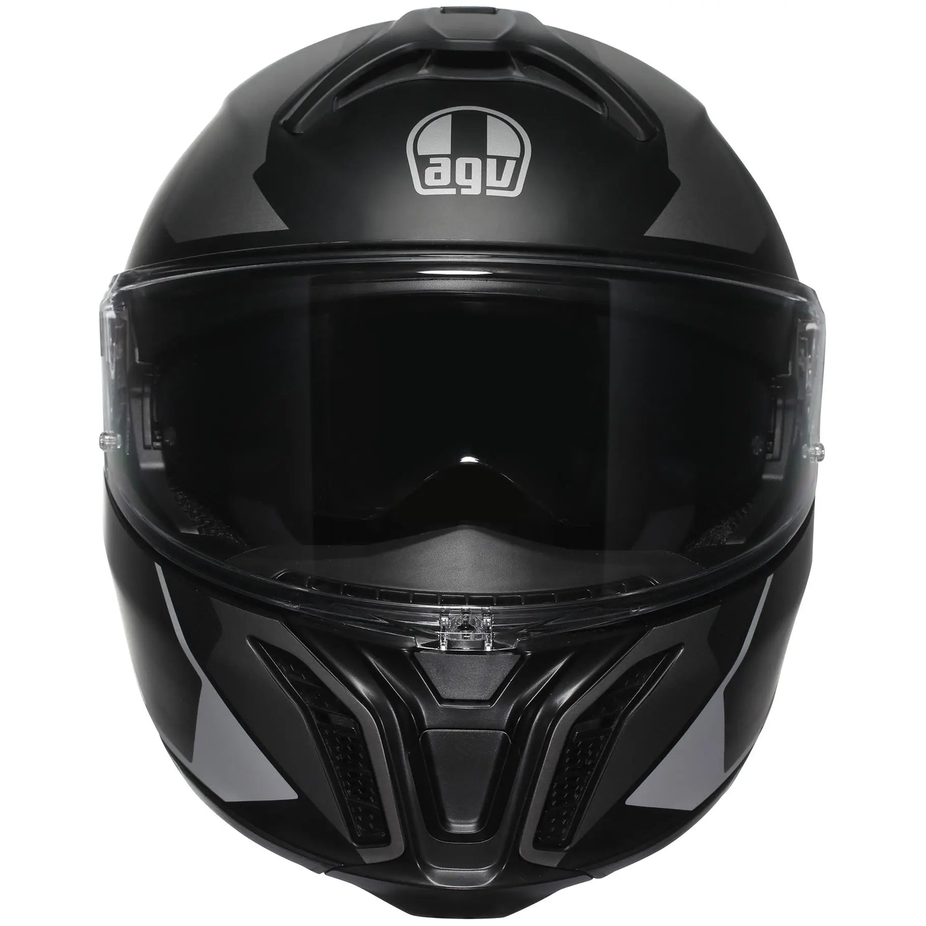 AGV Tour Modular Perception Matt Black / Silver  - FREE UK Shipping, FREE 365 Day Returns | Moto Central