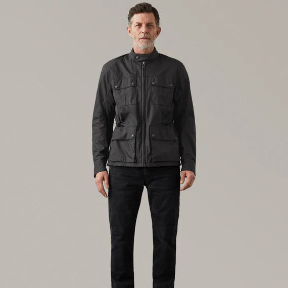 Belstaff Airflow Textile Jacket Black  - FREE UK Shipping, FREE 365 Day Returns | Moto Central