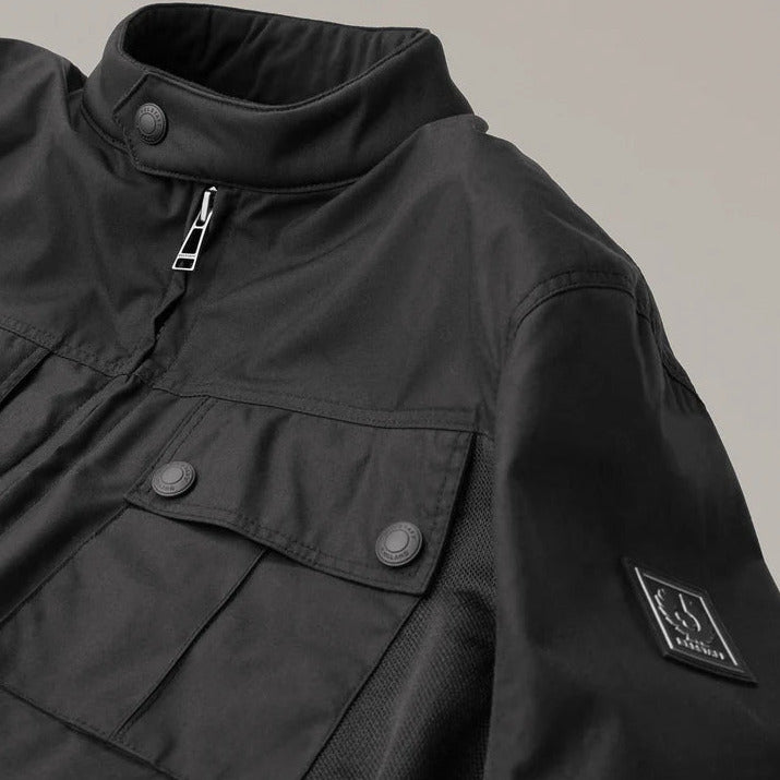 Belstaff Airflow Textile Jacket Black  - FREE UK Shipping, FREE 365 Day Returns | Moto Central