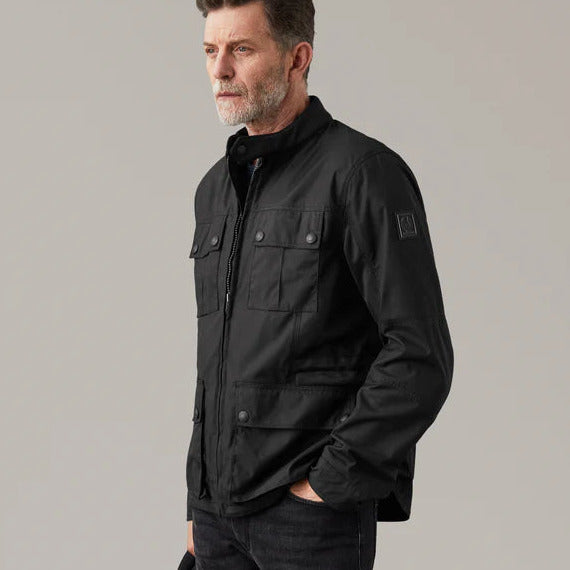 Belstaff Airflow Textile Jacket Black  - FREE UK Shipping, FREE 365 Day Returns | Moto Central