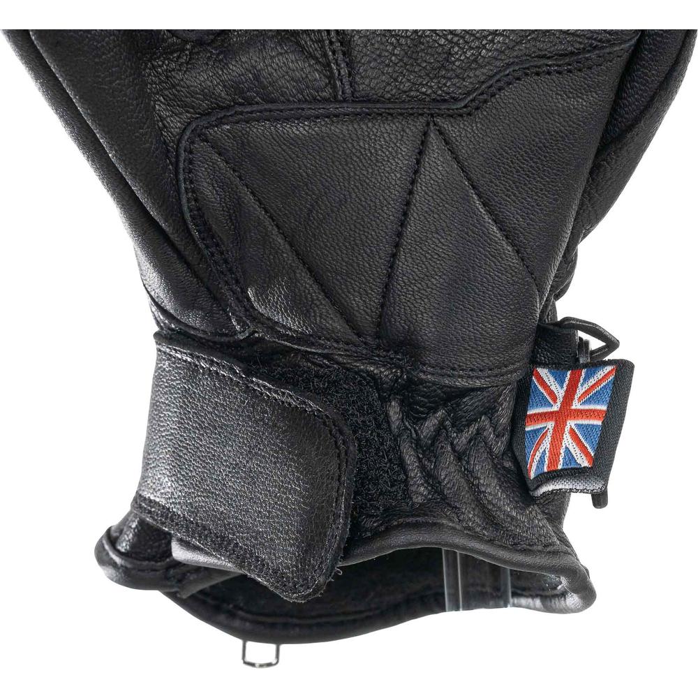 Bike It AMP Road Leather Gloves Black / Red - FREE UK Shipping, FREE 365 Day Returns | Moto Central