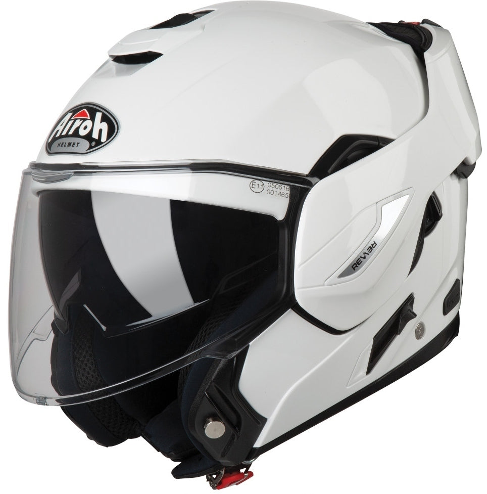 Airoh REV19 Flip Front Helmet Gloss White - XL