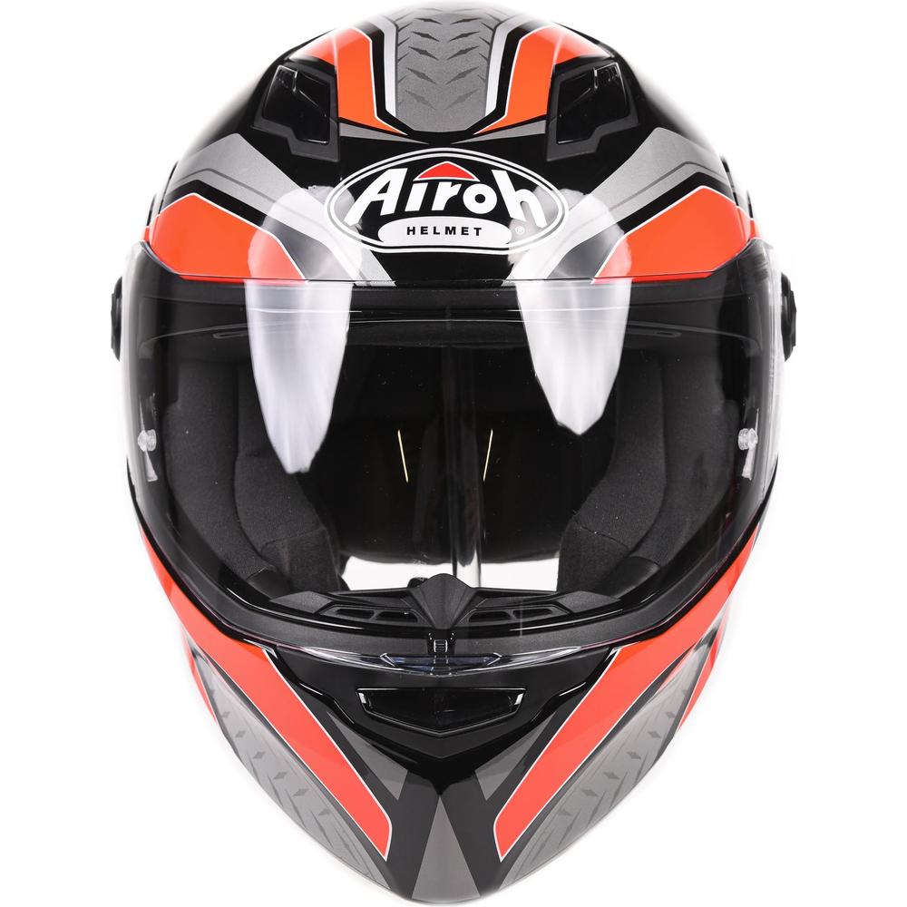 Airoh Movement S Full Face Helmet Steel Gloss Orange