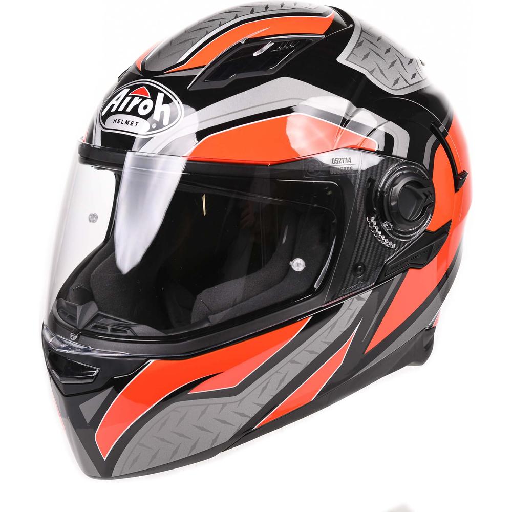 Airoh Movement S Full Face Helmet Steel Gloss Orange