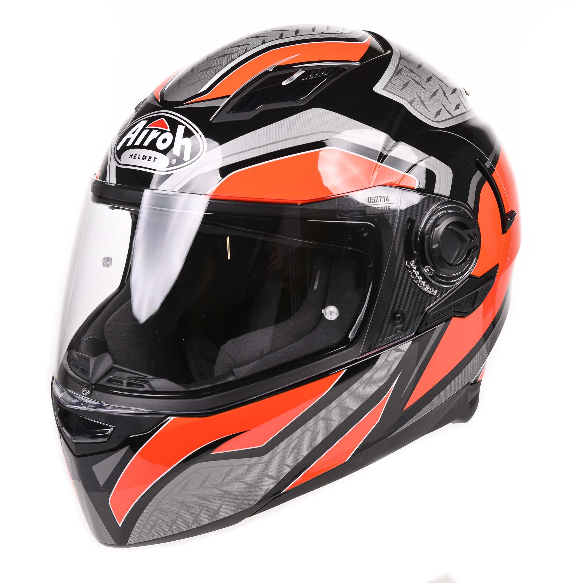 Airoh Movement S Full Face Helmet Steel Gloss Orange  - FREE UK Delivery - Moto Central