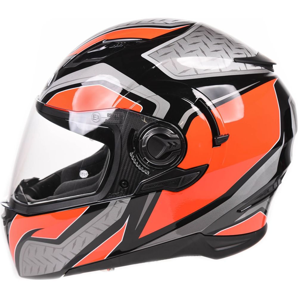 Airoh Movement S Full Face Helmet Steel Gloss Orange