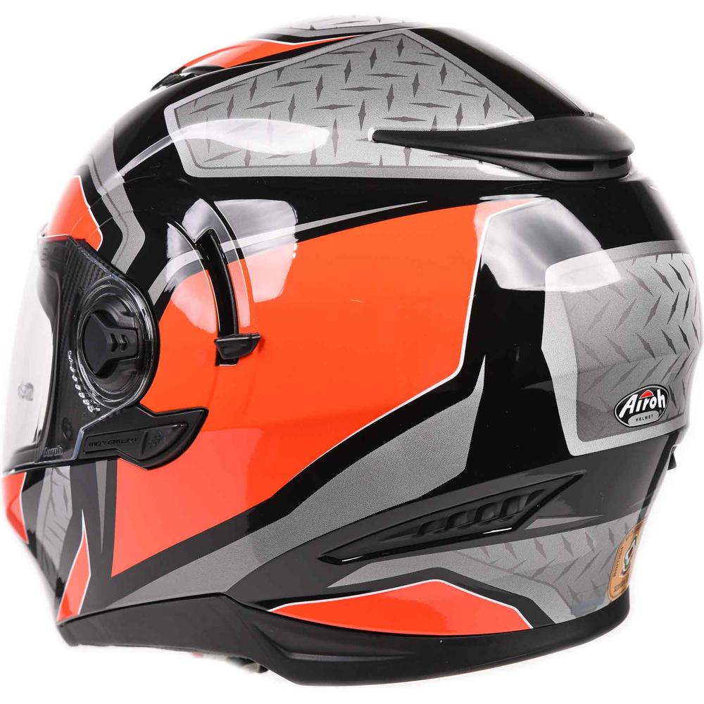 Airoh Movement S Full Face Helmet Steel Gloss Orange