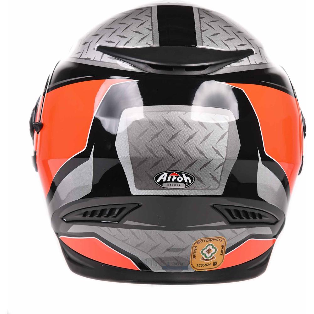 Airoh Movement S Full Face Helmet Steel Gloss Orange