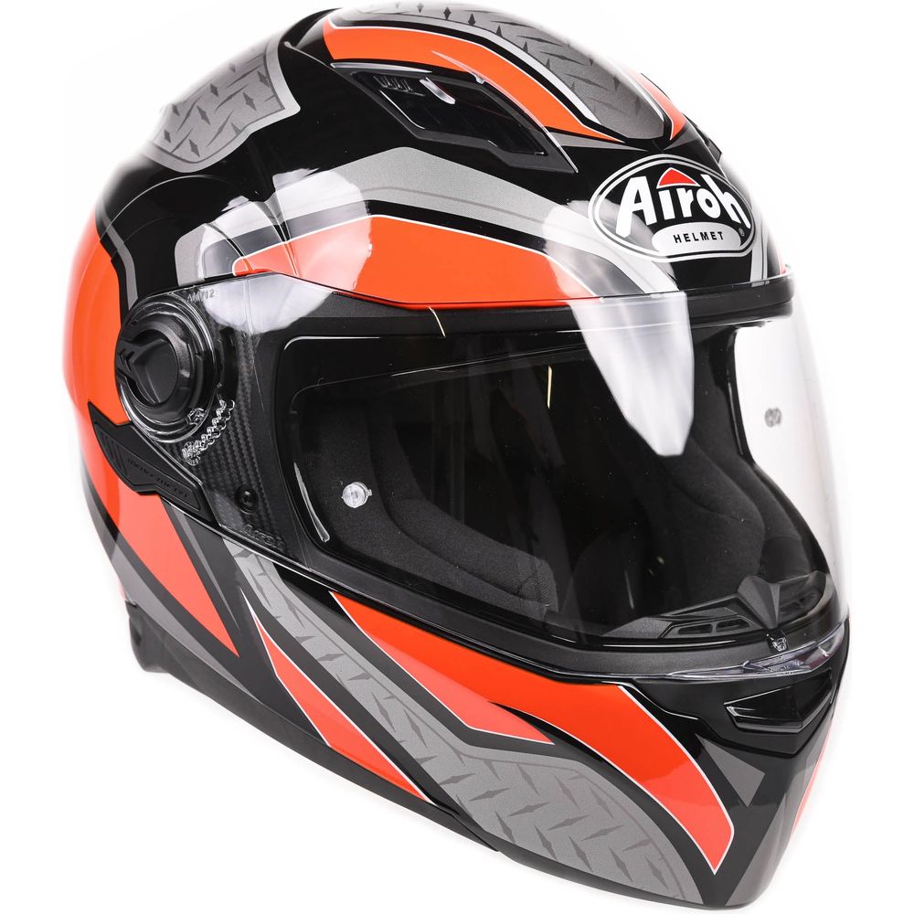 Airoh Movement S Full Face Helmet Steel Gloss Orange