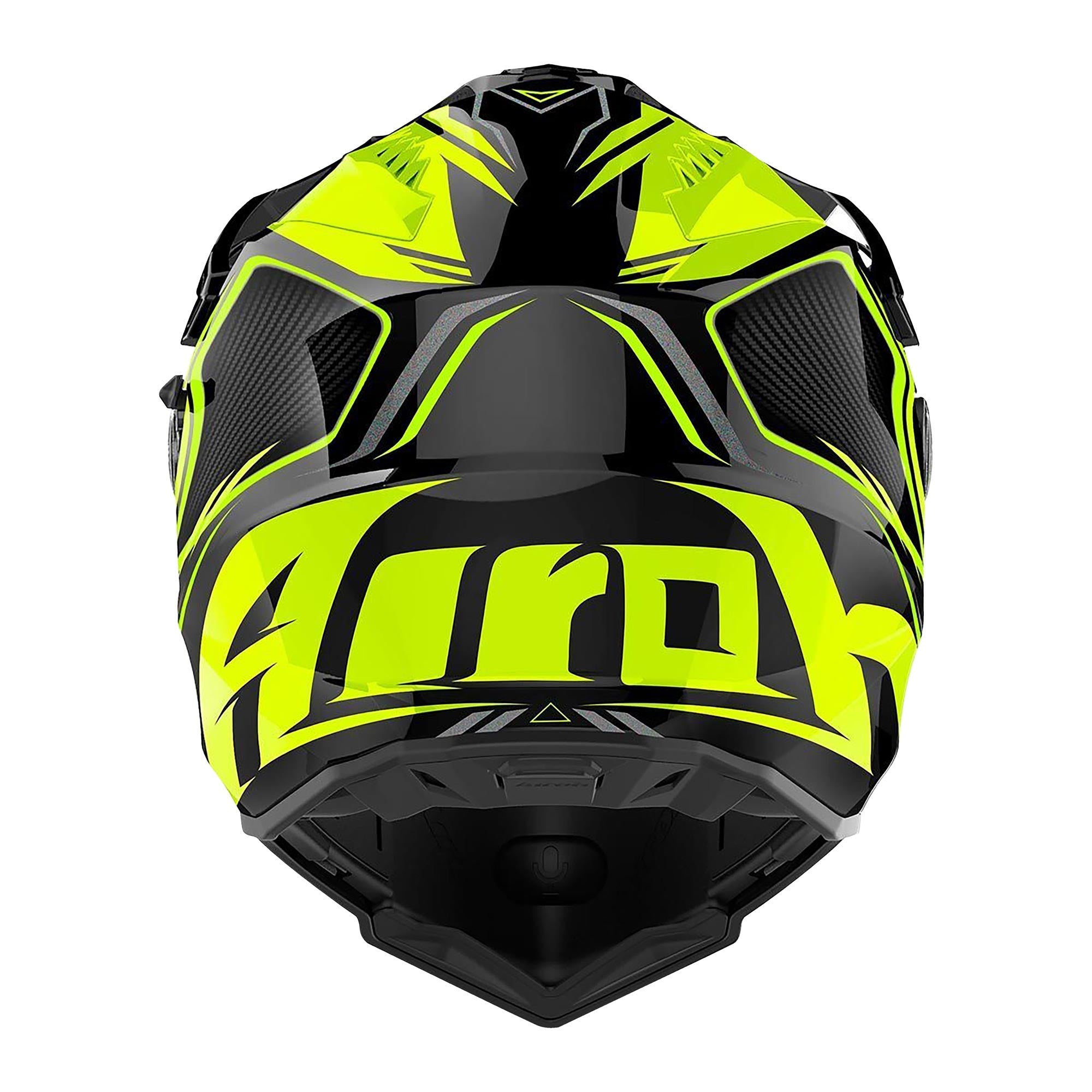 Airoh Commander Adventure Helmet Gloss Carbon Yellow