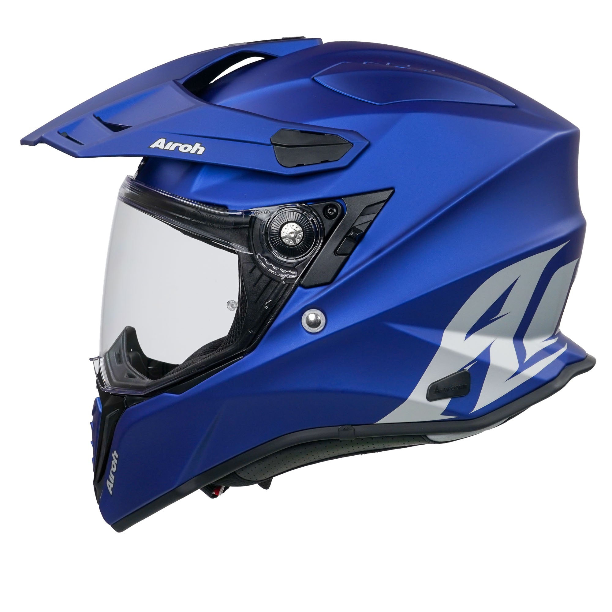 Airoh Commander Adventure Helmet Matt Blue  - FREE UK Delivery - Moto Central