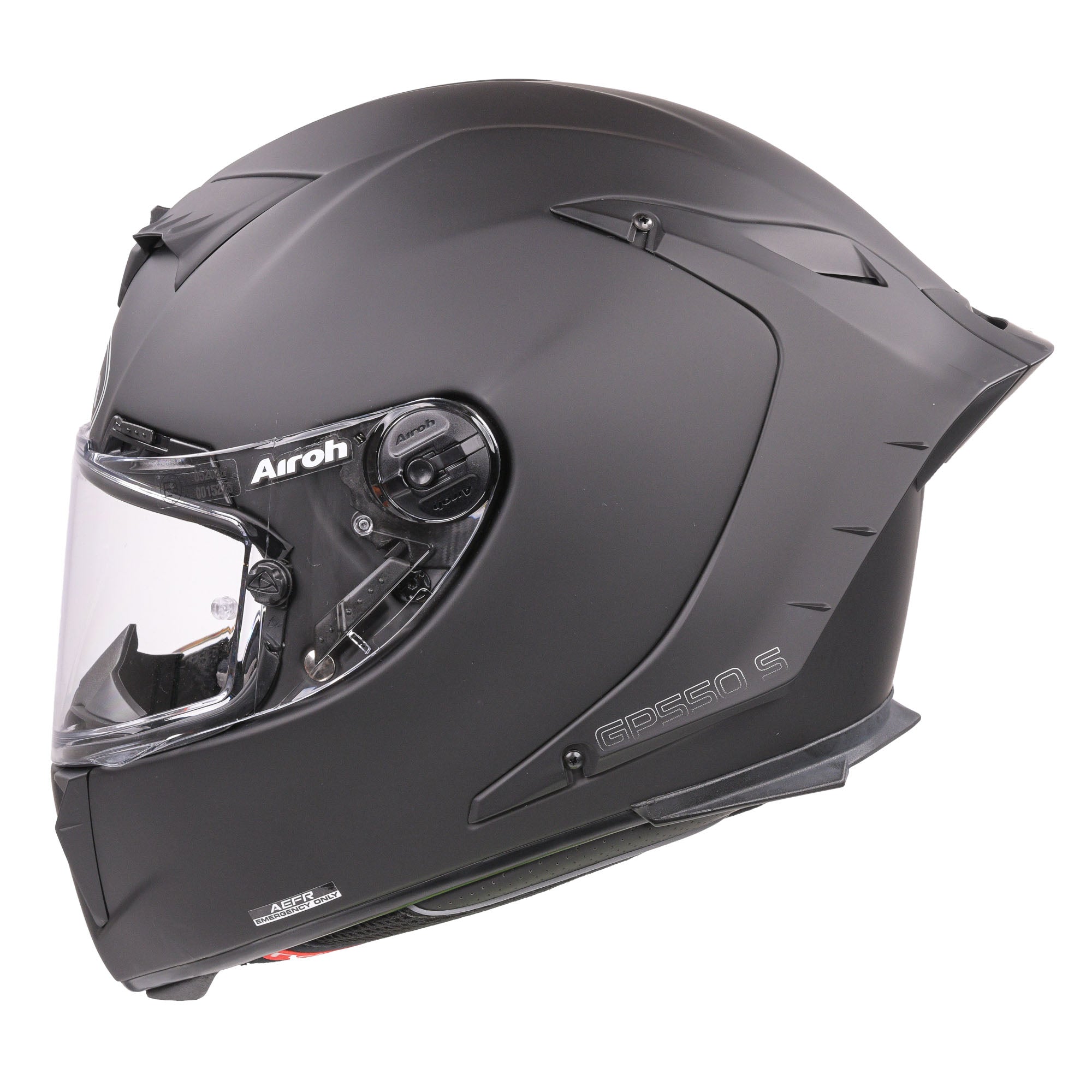 Airoh GP550S Full Face Helmet Matt Black - FREE UK Shipping, FREE 365 Day Returns | Moto Central